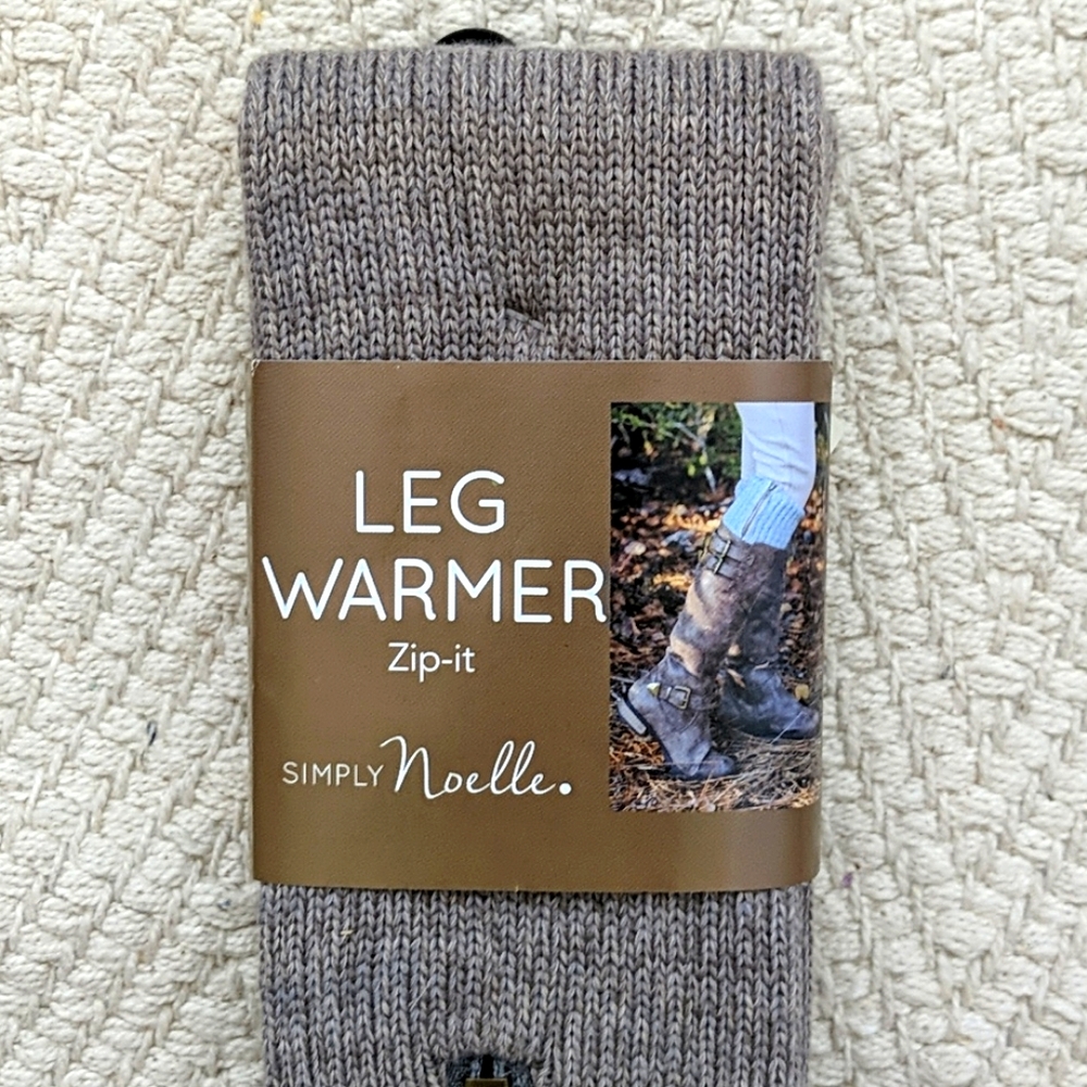 Heather Grey Zip-It Leg Warmers